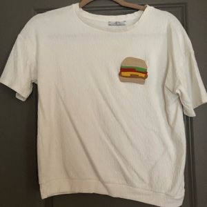 Zara Burger Graphic Tee